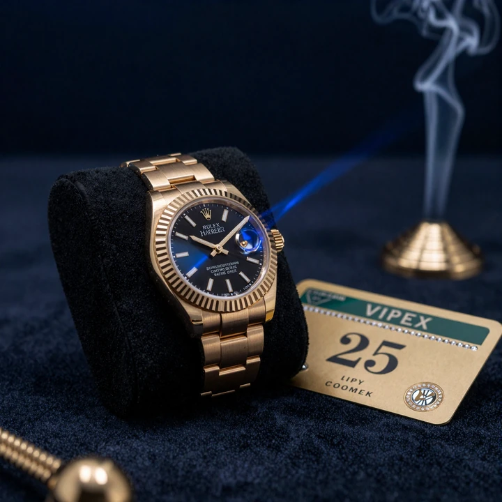 Goldene Rolex Sky-Dweller und Stufe-25 VIP-Karte als Hauptpreis von SlotLounge Casino